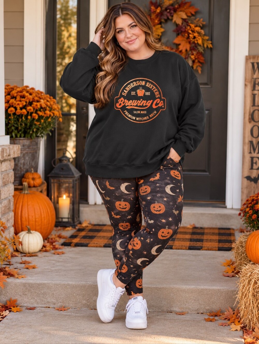 Sanderson Sisters Brewing Co. Hocus Pocus Halloween Sweatshirt 3X